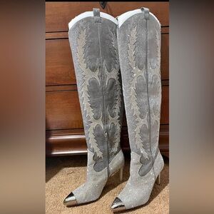 Gianni bini cowboy rhinestone boots